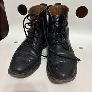 Women’s Grenson Black Leather Ankle Lace Up Boots